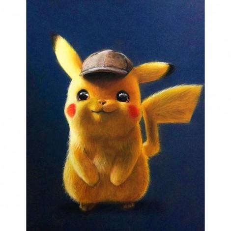 Cartoon Pikachu - Full Round Diamond Painting (40*50cm)