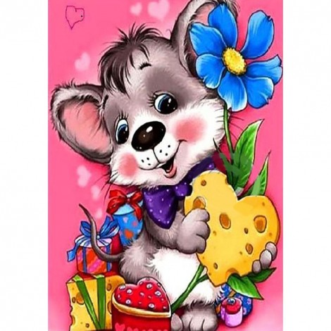 Cartoon Mouse - Full Round Diamond Painting
