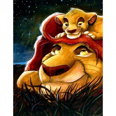 The Lion King - Full Round Diamond Painting(40*50cm)