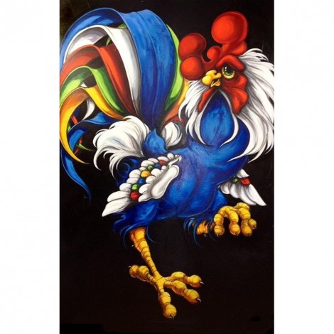 Cartoon Chicken - Full Round Diamond Painting