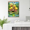 Yellow Duck and Frog - Full Round Diamond Painting