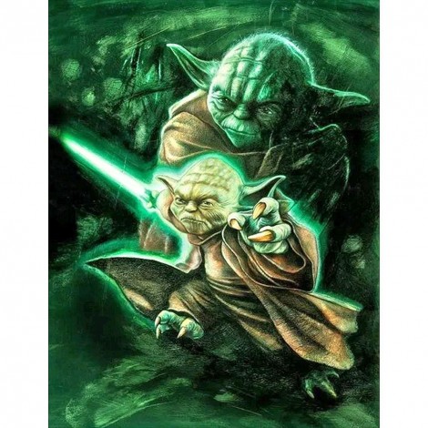 Yoda - Full Round Diamond Painting(40x50cm)