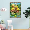 Yellow Duck and Frog - Full Round Diamond Painting