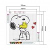 Snoopy  - Full Round Diamond Painting(30*30cm)