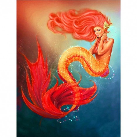 Mermaid - Full Round Diamond Painting