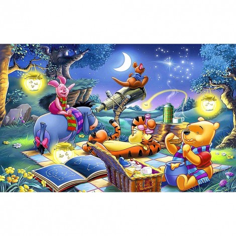 Winnie The Pooh - Full Round Diamond Painting(40*50cm)