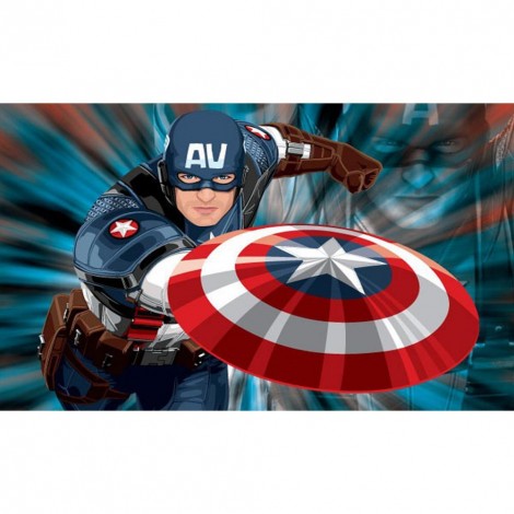 America Captain - Full Round Diamond Painting