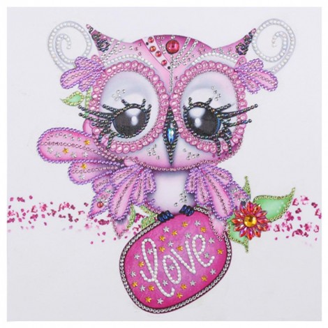 Cute Owl -Crystal Rhinestone Diamond Painting(30*30cm)