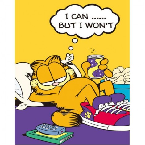 Garfield - Full Round Diamond Painting