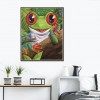 Cartoon Smile Frog - Partial Round Diamond Painting