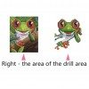 Cartoon Smile Frog - Partial Round Diamond Painting