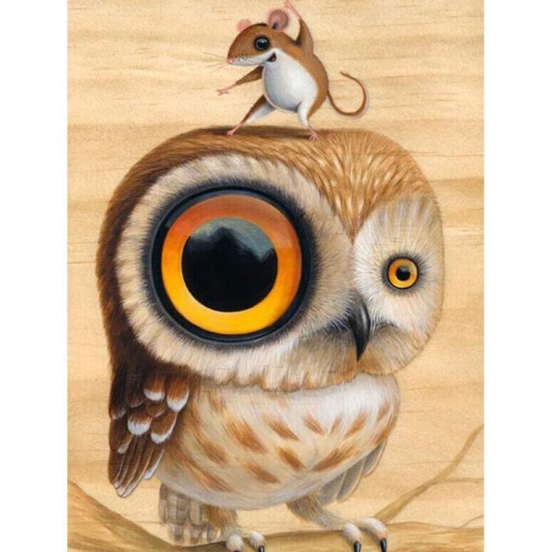 Owl - Full Round Dia...