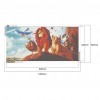 Lion King - Full Round Diamond Painting(100x50cm)