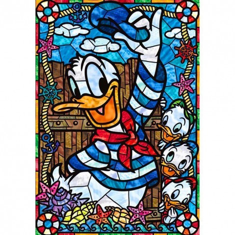 Cartoon Donald Duck - Full Round Diamond Painting