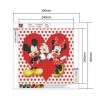 Mickey & Minnie - Full Round Diamond Painting(30*30cm)