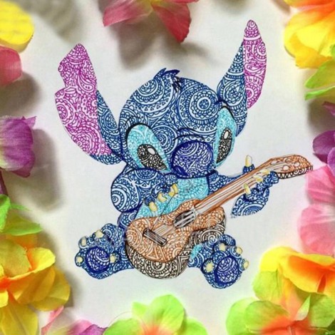 Cartoon Stitch - Full Round Diamond Painting