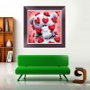 Heart Bear - Partial Round Diamond Painting(30*30cm)