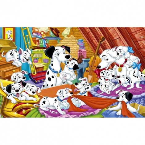 Dogs - Full Round Diamond Painting(40*60cm)