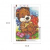 Cartoon Bear - Full Round Diamond Painting