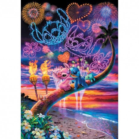 Cartoon Firework Stitch - Full Square Diamond Painting