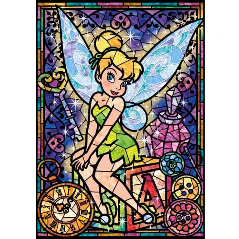 Tinkerbell Stained Glass - Full Round Diamond Painting