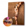 Kissing Giraffe-Full Round Diamond Painting