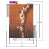 Kissing Giraffe-Full Round Diamond Painting