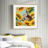 Cow and Sunflower -Full Round Diamond Painting