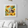Cow and Sunflower -Full Round Diamond Painting