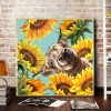 Cow and Sunflower -Full Round Diamond Painting