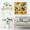 Cow and Sunflower -Full Round Diamond Painting