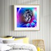 Wolf Mother and Son-Full Round Diamond Painting