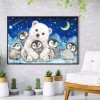 Bear Little Penguin-Full Round Diamond Painting