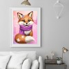 Fox with Flower -Full Round Diamond Painting