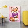 Fox with Flower -Full Round Diamond Painting