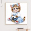 Hat Cat-Full Round Diamond Painting