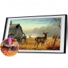 Overlook Deer-Full Round Diamond Painting