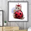 Bowknot Cat-Full Round Diamond Painting