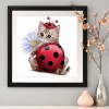 Bowknot Cat-Full Round Diamond Painting