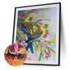 Blue Rose Birds-Full Round Diamond Painting