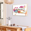 Owl Family-Full Round Diamond Painting
