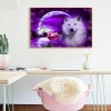 White Wolf-Full Round Diamond Painting