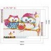 Owl Family-Full Round Diamond Painting