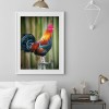 Rooster -Full Round Diamond Painting