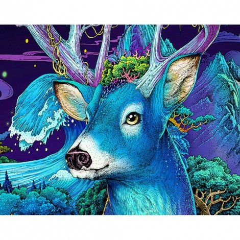 Deer - Full Round Diamond Painting