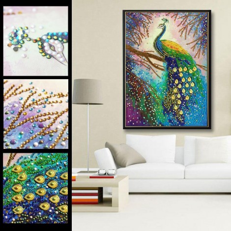 Peafowl - Crystal Rhinestone Diamond Painting