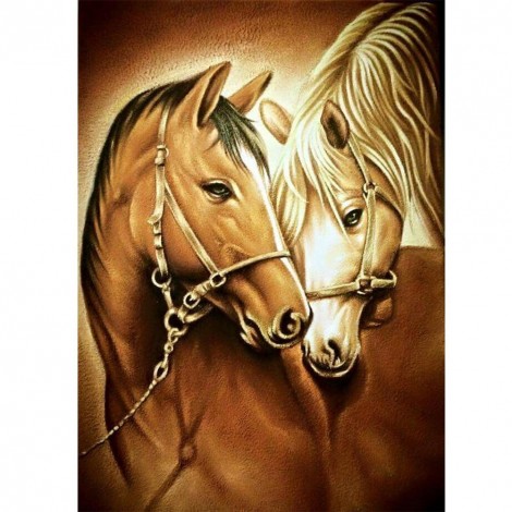 Horses - Full Round Diamond Painting