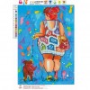 Walk Dog Lady - Partial Round Diamond Painting