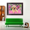 Cute Dog - Partial Round Diamond Painting