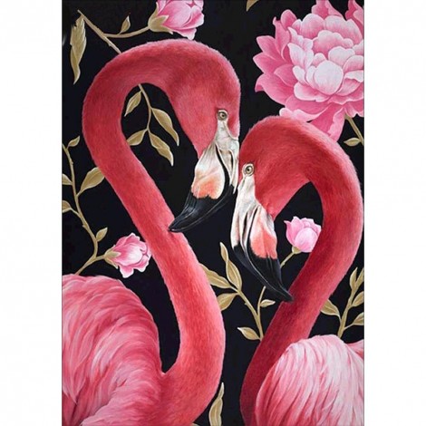 Flamingo Bird - Full Round Diamond Painting